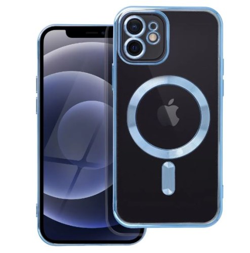 Capa Electro Mag compatível com MagSafe para Iphone 12 azul